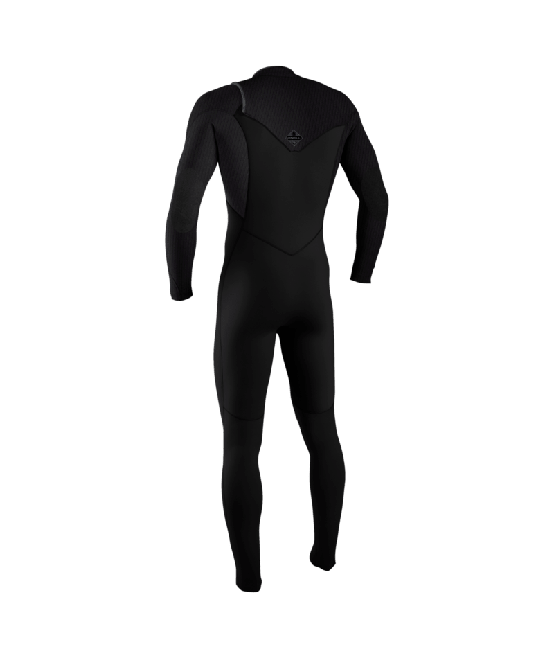 O'Neill Hyperfreak 3/2+mm Youth Chest Zip Summer Wetsuit 2026 - Black/Tempered Steel