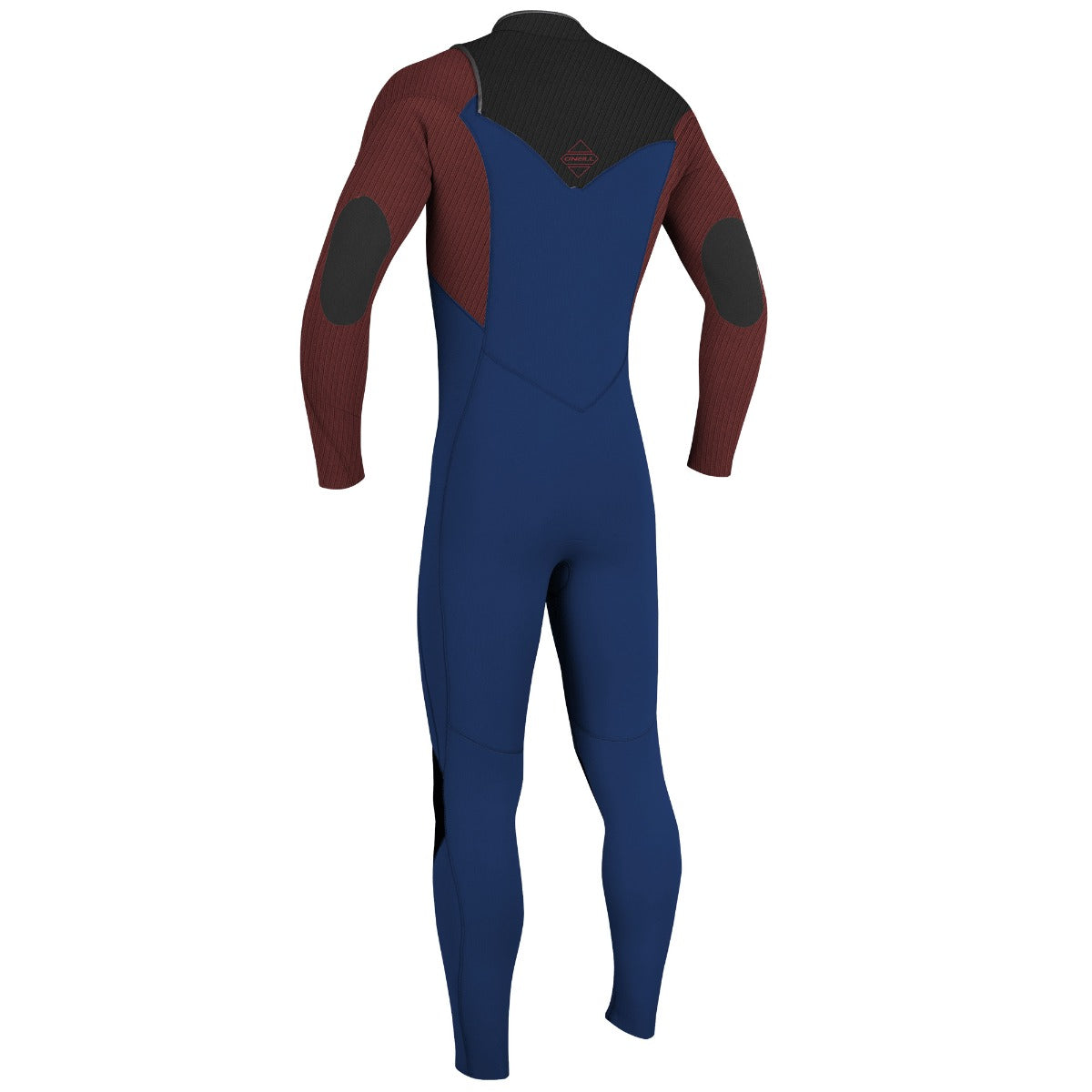 O'Neill Hyperfreak 3/2+mm Youth Chest Zip Summer Wetsuit - Navy/Bloodshot/Black - Back