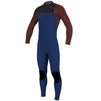 O'Neill Hyperfreak 3/2+mm Youth Chest Zip Summer Wetsuit - Navy/Bloodshot/Black - Front