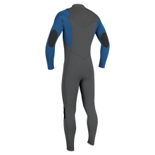 O'Neill Hyperfreak 3/2mm+ Youth Chest Zip Summer Wetsuit - Smoke/Bali Blue - Back