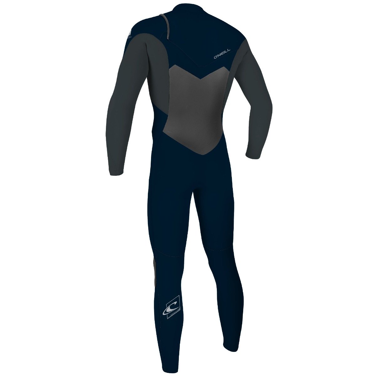 O'Neill Epic 3/2mm Mens Chest Zip Summer Wetsuit - Abyss/Gunmetal - Back