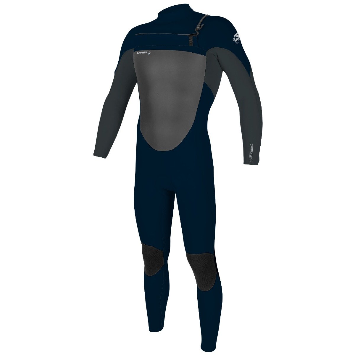 O'Neill Epic 3/2mm Mens Chest Zip Summer Wetsuit - Abyss/Gunmetal - Front