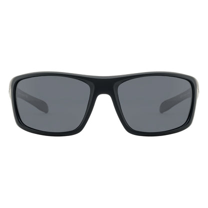 Dirty Dog Axle Sunglasses - Satin Black / Grey Polarised