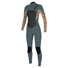 O'Neill Epic 3/2mm Chest Zip Womens Wetsuit  - Shade/Arta Geo
