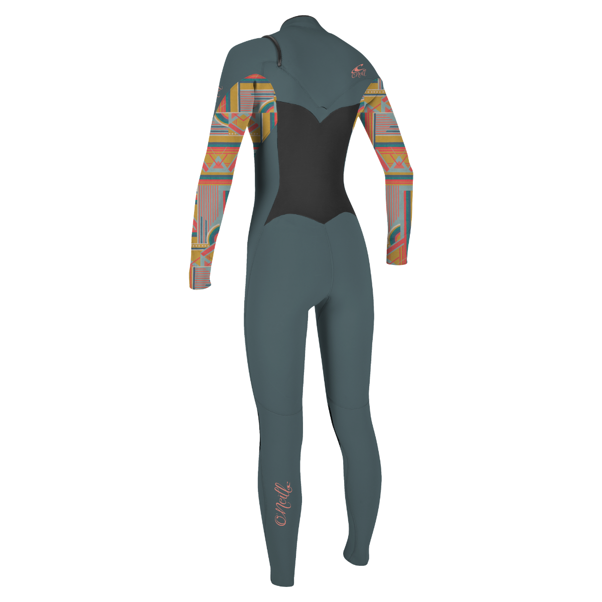 O'Neill Epic 3/2mm Chest Zip Women's Wetsuit 2024 - Shade/Arta Geo