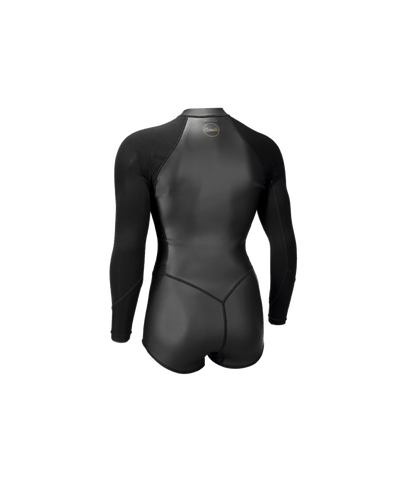 O'Neill Bahia 2/1mm Womens Front Zip Long Sleeve Spring Wetsuit 2026 - Glide-Black/Black/Black