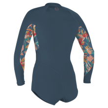 O'Neill Bahia 2/1mm Women's Front Zip Long Arm Shorty 2025 - Copenblu / Painted Tropics