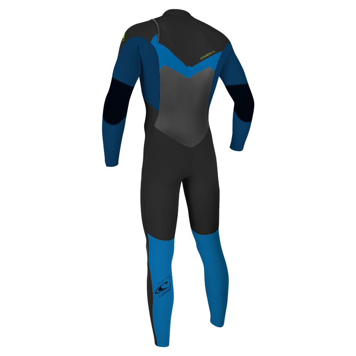 O'Neill Epic 5/4mm Youth Chest Zip Winter Wetsuit - Black/Blue - back