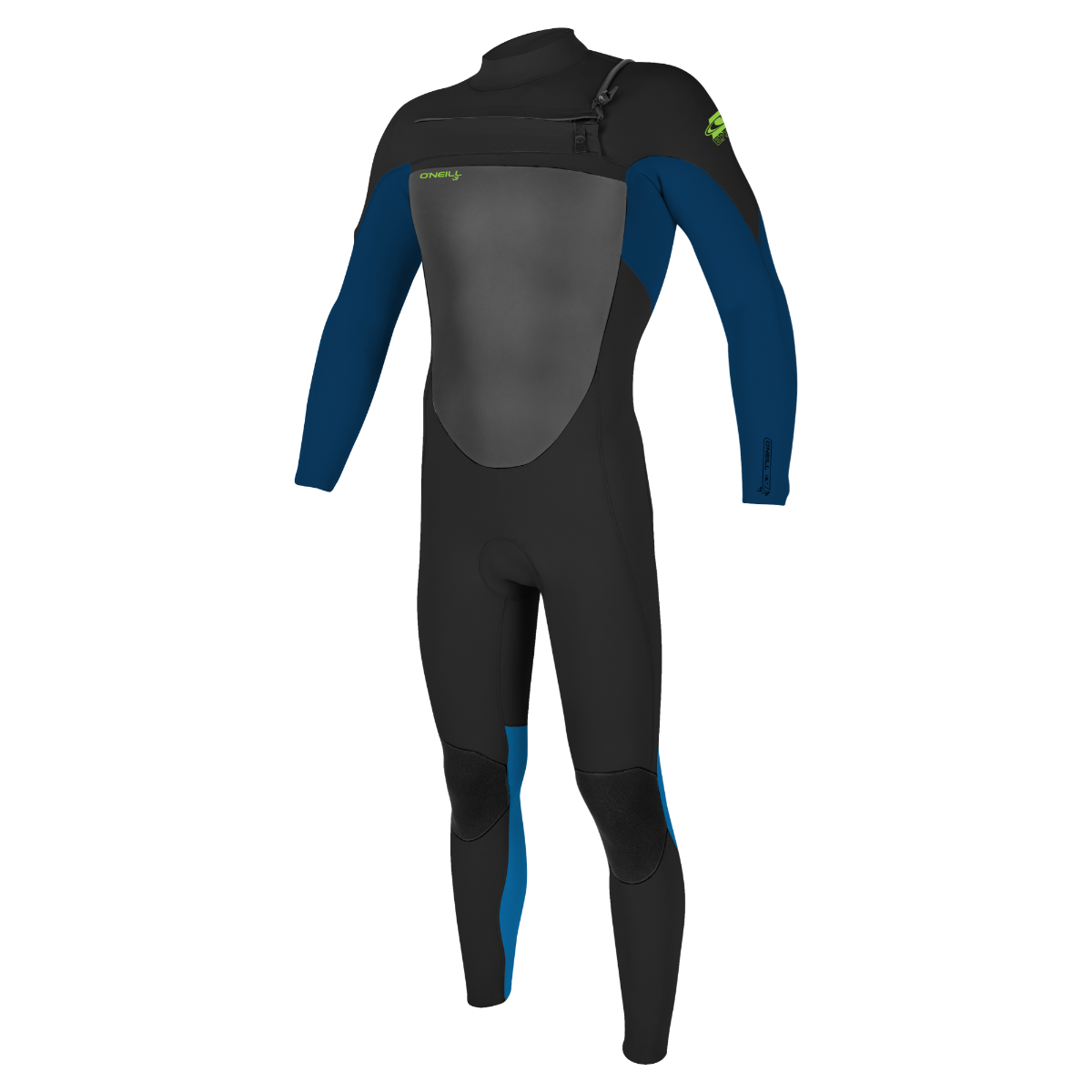 O'Neill Epic 5/4mm Youth Chest Zip Winter Wetsuit - Black/Blue - front