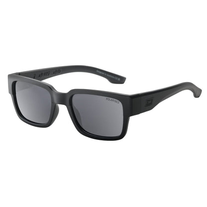 Dirty Dog Avenger Sunglasses in Satin Black / Grey Polarised