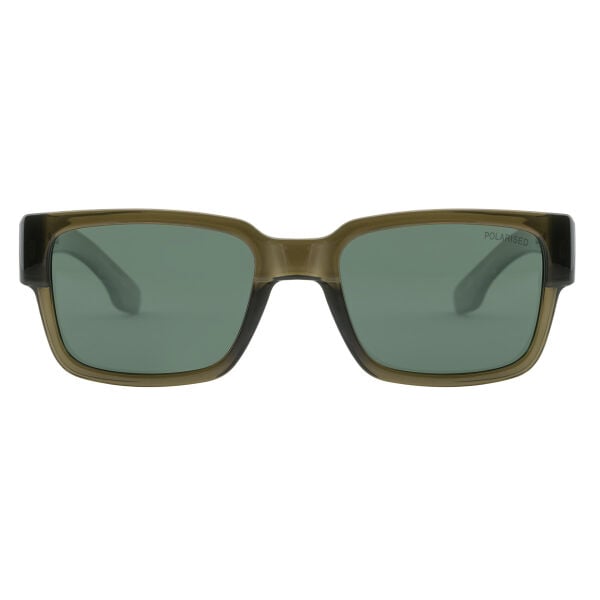 Dirty Dog Avenger Sunglasses - Crystal Olive Green / Green Polarised