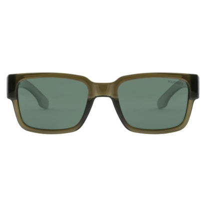 Dirty Dog Avenger Sunglasses - Crystal Olive Green / Green Polarised