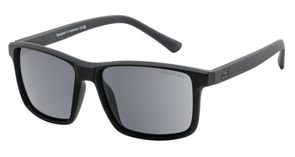 Dirty Dog Mars Sunglasses in Satin Black / Grey Polarised