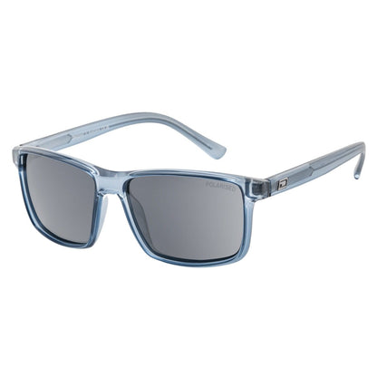 Dirty Dog Mars Sunglasses in Crystal Light Blue / Grey Polarised