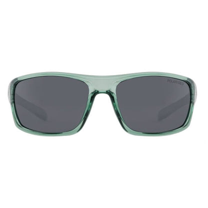 Dirty Dog Axle Sunglasses - Crystal Light Green / Grey Polarised