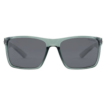 Dirty Dog Volcano Sunglasses - Crystal Light Green / Grey Polarised