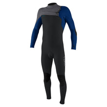O'Neill Youth Hyperfreak 5/4+mm  Chest Zip Winter Wetsuit - Tempered Steel / Twilight Blue / Smoke