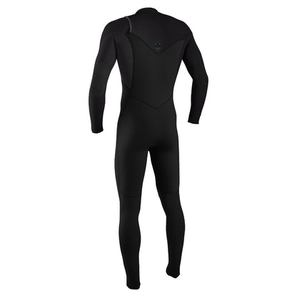 O'Neill Youth Hyperfreak 5/4+mm Chest Zip Winter Wetsuit 2026 - Black / Tempered Steel