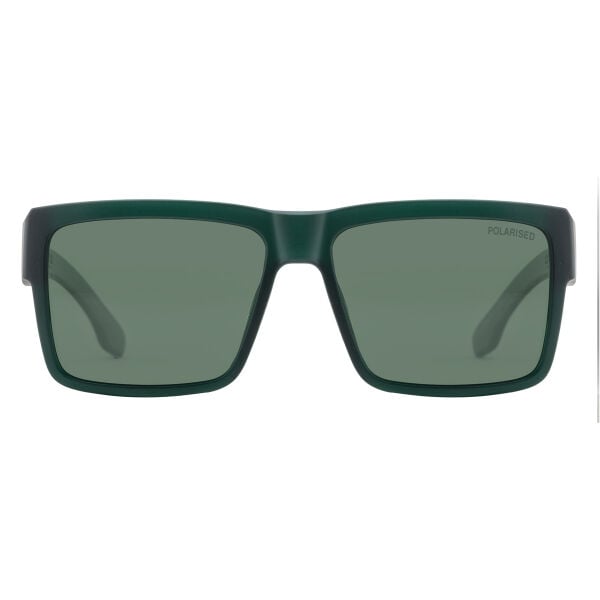 Dirty Dog Punk Sunglasses - Satin Crystal Dark Green / Green Polarised