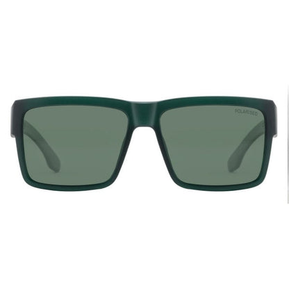 Dirty Dog Punk Sunglasses - Satin Crystal Dark Green / Green Polarised