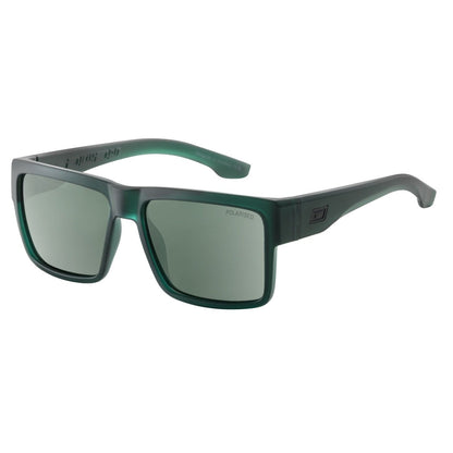 Dirty Dog Punk Sunglasses in Satin Crystal Dark Green / Green Polarised