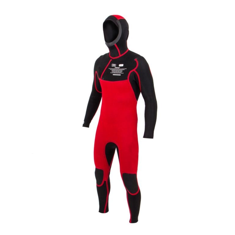 Ocean and Earth Free-Flex 5/4mm Chest Zip Hooded Wetsuit 2021 - Charcoal - Inside Front