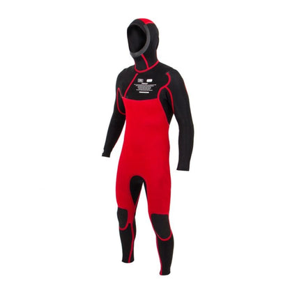 Ocean and Earth Free-Flex 5/4mm Chest Zip Hooded Wetsuit 2021 - Charcoal - Inside Front