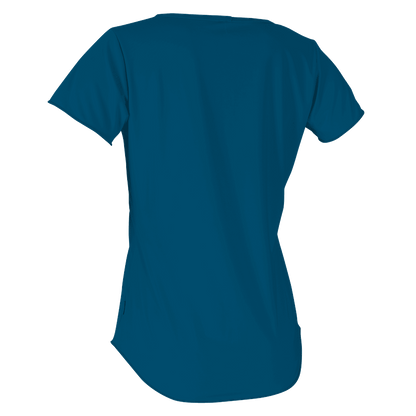O'Neill Graphic Womens Short Sleeve Scoop-Neck Sun Shirt - French Navy - Back