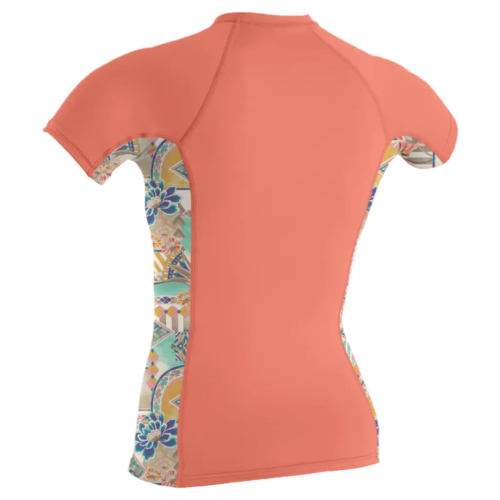 O'Neill Sideprint Womens Short Sleeve Rash Guard ( Extra Small) SAMPLE - Nectar / Zephora