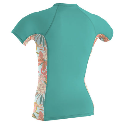 O'Neill Women's Side Print S/S Rash Guard - Canton / Dahlia