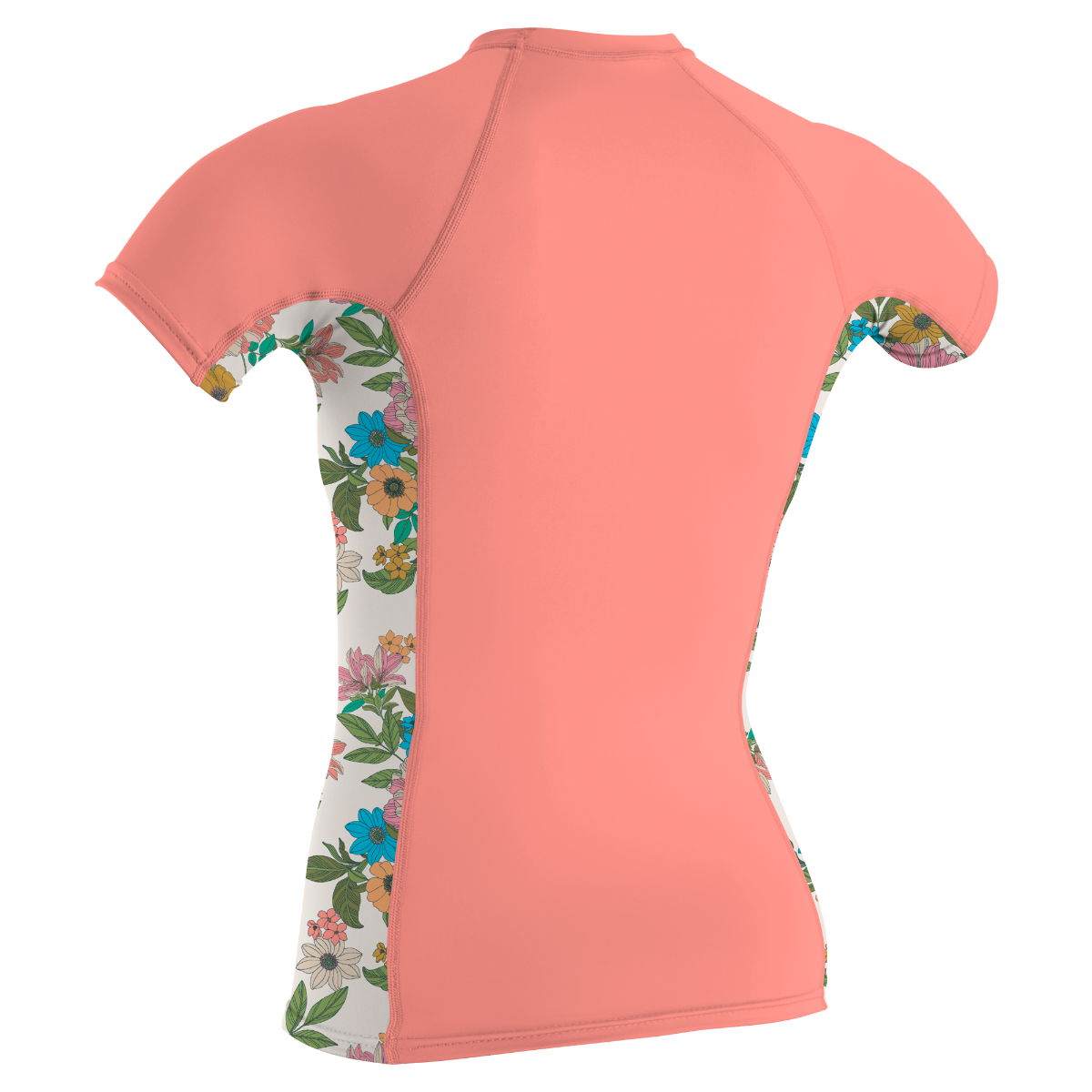 O'Neill Side Print Women's Short Sleeve Rash Guard - Desert Flower / Cara Floral