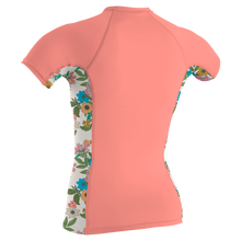 O'Neill Side Print Women's Short Sleeve Rash Guard - Desert Flower / Cara Floral