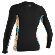 O'Neill Side Print Women's Long Sleeve Rash Guard - Black / Mikah Floral