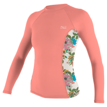 O'Neill Side Print Womens Long Sleeve Rash Guard - Desert Flower / Cara Floral