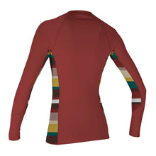 O'Neill Womens Full Zip Long Sleeve Sun Shirt - Taosred/Sapa