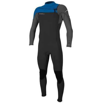 O'Neill Hammer 3/2 Youth Chest Zip Summer Wetsuit - Black/Graphite/Ocean - Front