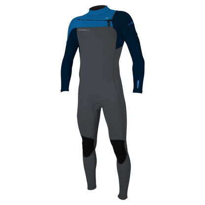 O'Neill Youth Hammer 3/2mm Chest Zip Summer Wetsuit in Graphite / Abyss / Ocean