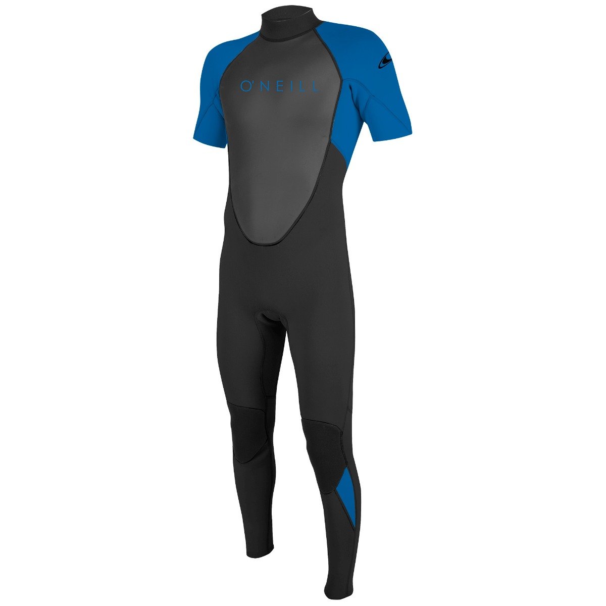 O'Neill Reactor II 2mm Youth Back Zip Summer Wetsuit - Black/ Ocean - Front