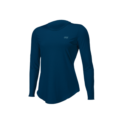 O'Neill Blueprint Womens Long Sleeve Sun Shirt - Deep Sea - Front