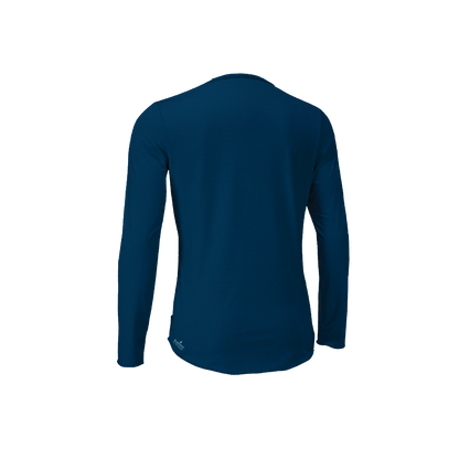 O'Neill Blueprint Womens Long Sleeve Sun Shirt - Deep Sea - Back