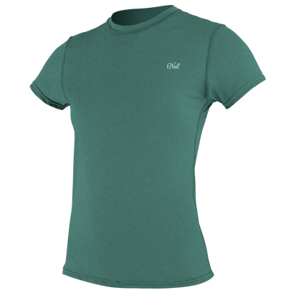 O'Neill Blueprint Womens Short Sleeve Sun Shirt - Ivy - Front
