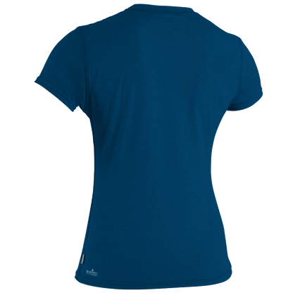 O'Neill Blueprint Womens Short Sleeve Sun Shirt - Deep Sea - Back
