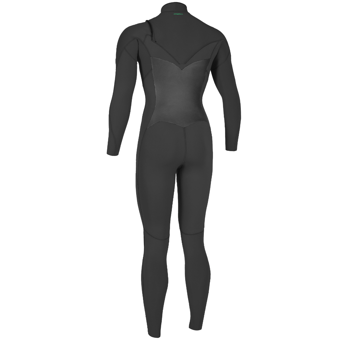 O'Neil Ninja 5/4mm Womens Chest Zip Winter Wetsuit - Black - Back