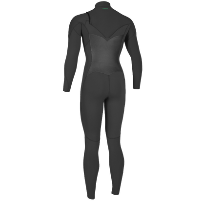 O'Neil Ninja 5/4mm Womens Chest Zip Winter Wetsuit - Black - Back