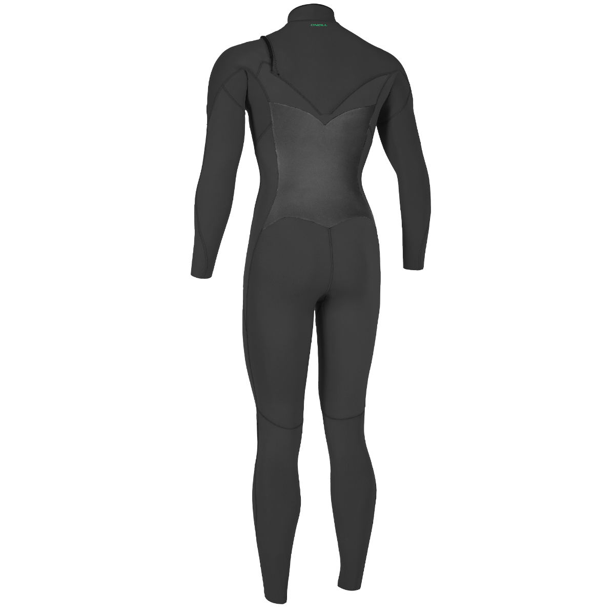 O'Neil Ninja 4/3mm Womens Chest Zip Wetsuit - Black - Back