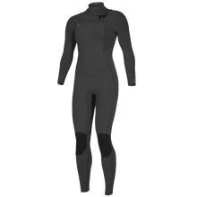 O'Neil Ninja 4/3mm Womens Chest Zip Wetsuit - Black - Front