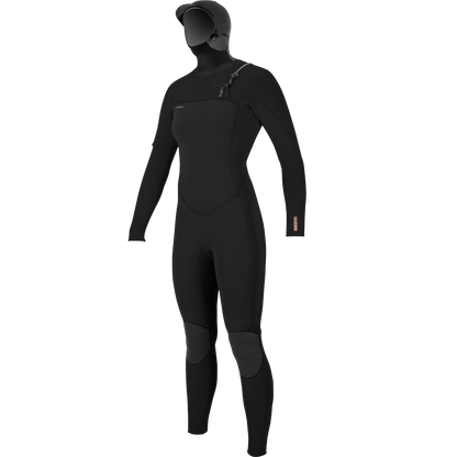 O'Neill Hyperfreak 5/4+mm Womens Chest Zip Hooded Wetsuit