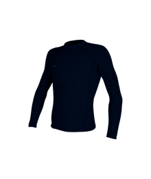 O'Neill Hyperfreak Comp-X 2mm Mens Long Sleeve Wetsuit Top - Black/Gunmetal