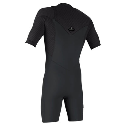 O'Neill Hyperfreak 2mm Chest Zip S/S Shorty 2026 - Tempered Steel / Graphite