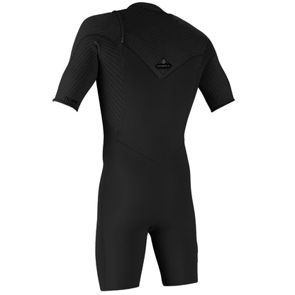 O'Neill Hyperfreak 2mm Mens Chest Zip Shorty Wetsuit - Black - Back